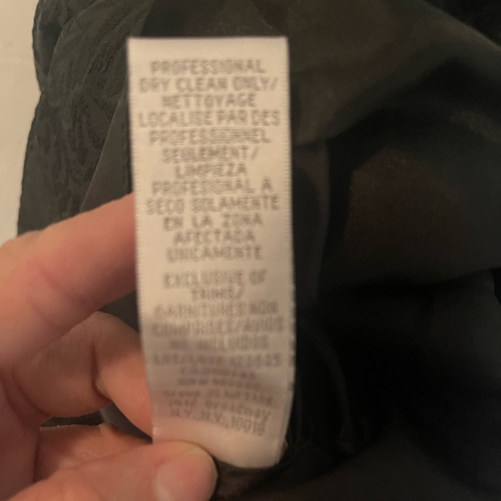 Love Theia Sleeveless Bow-Back Jacquard Mini Black Cocktail Dress Size 4 - Picture 13 of 16